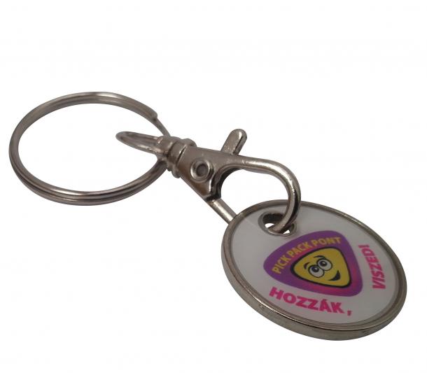 Fém kocsiérme kulcstartó
